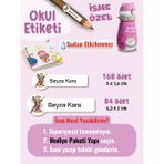Okul Etiketi SUDAN ETKİLENMEZ, Kalem Defter Etiketi Rapunze Temalı Özel Isim Yazılabilen Etiket - 252ADET - Çok Renkli