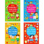 Okul Hazırlık Oyunlarla Okuma Yazma 4 Kitap Okul Öncesi 1.Sınıf