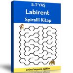 Okul Öncesi 5-7 YAŞ Labirent Bulmaca Kitabı (Spiralli)