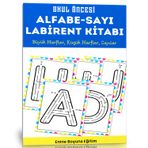 Okul Öncesi Alfabe-Sayı Labirent Kitabı - Enine Boyuna Eğitim