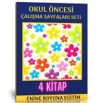 Okul Öncesi Çalışma Sayfaları Eğitim Seti 4 Kitap