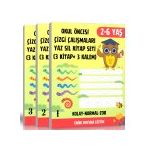 Okul Öncesi Çizgi Calışmaları 3 Kitap + 3 Silinebilir Kalem Enine Boyuna Eğitim