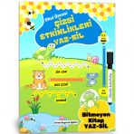 Okul Oncesi Çizgi Etkinlikleri Yaz-Sil Kitabı Enine Boyuna Eğitim