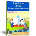 Okul Öncesi Etkinlik Çalışma Sayfaları Kitap Seti 4 Kitap