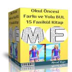 Okul Öncesi Farkı ve Yolu Bul Seti 15 Fasikül Kitap Enine Boyuna Eğitim
