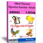Okul Öncesi Öğretici Kartlar-2 (Animal-Hayvanlar)