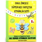 Okul Öncesi Süper Kes Yapıştır Etkinlik Seti Enine Boyuna Eğitim