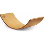 Okul Oyuncak Wavy Board Ahşap Keçesiz Denge Tahtası - Açık Kahverengi