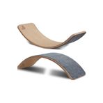 Okul Oyuncak Wavy Board Ahşap Naturel Renkli Keçeli Denge Tahtası