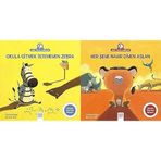 Okula Gitmek İstemeyen Zebra: Anne Tavuk Anlatıyor Uykudan Önce Kısa Hikayeler & Her Şeye Hayır Diyen Aslan: Anne Tavuk Anlatıyor Uykudan Önce Kısa Hikayeler (2 Kitap Set)