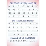 Okularenkkat Dik Temel Harfler Tablosu Vinil - 50 x 70 cm