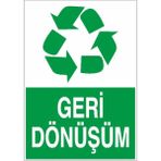 Okularenkkat Geri Dönüşüm Uyarı Levhası 18 cm x 25 cm