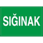 Okularenkkat Sığınak Uyarı Levhası