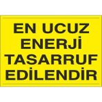 Okularenkkat Tasarruf Uyarı Levhası