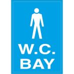 Okularenkkat W.c. Bay Uyarı Levhası 18 cm x 25 cm