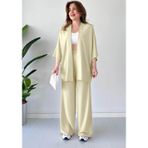 Okulcu Baba Kadın Dökümlü Bürümcük Yazlık Kimono Takım