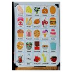 Okuling Manyetik Ingilizce Kelime Kartları Flashcards- Yiyecekler Ve Içecekler / Food And Drinks