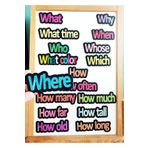 Okuling Manyetik Ingilizce Kelime Kartları - Soru Kelimeleri / Question Words
