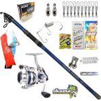 Okuma Aria-6000a Kendo Blue Bass 420cm 100-250gr Profesyonel Surf Kıyı Olta Takımı Seti