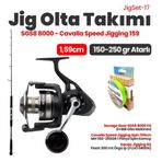 Okuma Cavalla Speed Jigging Spin 159CM 150-250GR Kamış- Savage Gear Sgs8 8000 Fd 8+1bb Olta Makinesi Jig Set 17