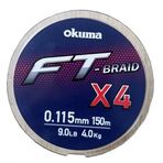 Okuma Ft-4 Braided Line 150 mt Grey Örgü İp Misina