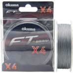 Okuma Ft-X4 Braided Line 300 mt 0,165 mm Grey Örgü Ip Olta Misinası