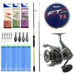Okuma Orata 202 CM 150-200 GR 2 Parça Tekne Olta Kamışı+Okuma Tomcat 8000 6+1BB Olta Makinesi