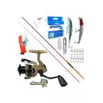 Okuma Outrax 4000 270CM 10-35GR Remixon Red Zoom Karbon Rapala Maket Balık Spin Olta Takımı Seti