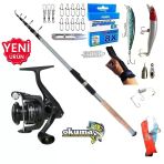 Okuma Revenger Rv-3000A 270Cm 60-120Gr Carbo-X Tele Maket Balık Spin Olta Takımı Seti
