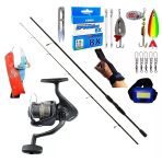 Okuma Revenger Rv-40 240Cm 20-40Gr Remixon Double Black Turna Spin Olta Takımı Seti