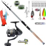 Okuma Revenger Rv-40 Remixon Carbo-X 270CM 60-120GR Turna Tele Spin Olta Takımı Seti