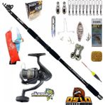 Okuma Revenger Rv-65 Oslo Black Fight 360CM 100-200GR Profesyonel Surf Sazan Kıyı Olta Takımı Seti