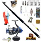 Okuma Safina Sw-X SNW-6000A Oslo Black Fight 360CM 100-200GR Surf Sazan Kıyı Olta Takımı Seti
