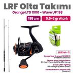 Okuma Savage Gear Orange LTD 1000 FD Olta Makinesi - Okuma Wave Up Spin 198cm 0.5-6gr Olta Kamışı Lrf Set-11