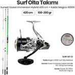 Okuma Sunset Ocean Immersion Hybrid 420 Mn Surf Kamışı - Kaido Magico 10000 Surf Set 33