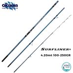 Okuma Surfliner+ 4.20 mt 100-250GR (3p) Surf Kamış