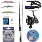 Okuma Wave Power 2.74 cm 7-30 gr 2 Parça Spin Kamışı + Okuma Acuador ACU-4000A 3+1BB Olta Makinesi Spin Olta Seti