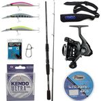 Okuma Wave Power 8'0 2.44 cm 15-40 gr 2 Parça Spin Kamışı + Okuma Acuador ACU-4000A 3+1BB Olta Makinesi Olta Seti