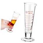 OKUMEYR Accurate Lab Measure - 25ml Ölçüm Kabı Cam Dereceli Silindir