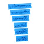 OKUMEYR Harf Sayı Pasta Damgaları Araçları 1 Set Fondan Pasta Damgaları Kutlamalar Düğünler Için Buzlanma Kabartma Makinesi