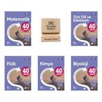 Okyanus 9. Sınıf 40 Seans Matematik Edebiyat Fizik Kimya ve Biyoloji Konu Özetli Soru Bankası 5liSet