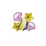 Okyanus Deniz Canlıları Folyo Balon Set 5 Li, YELLOW FİSH