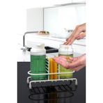 Okyanus Home Beyaz Deluxe Yuvarlak Standlı 2'li Şeffaf Sıvı Sabunluk