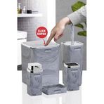 Okyanus Home Kromlu Kare Mermer Desenli 5'Li Banyo Seti