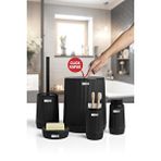 Okyanus Home Nida Siyah 5'li Banyo Seti