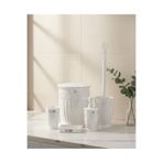 Okyanus Home Saray Beyaz 5'li Banyo Seti