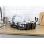 Okyanus Home Siyah Tek Katlı Modern Tabaklık - Bulaşıklık