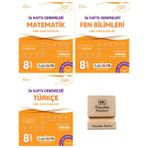 Okyanus LGS 8. Sınıf Classmate Matematik Fen ve Türkçe 36 Hafta Deneme 3lü Set+ Telefon Standı