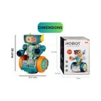 Okyanus Petshop ve Oyuncak Şeffaf Işıklı Yürüyen Robot Oyuncak - Çok Renkli