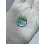 Okyanus Temalı Doğal Kabaşon Firuze Taşı 18,1 Karat - Turkuaz Taşı 3,63 Gram